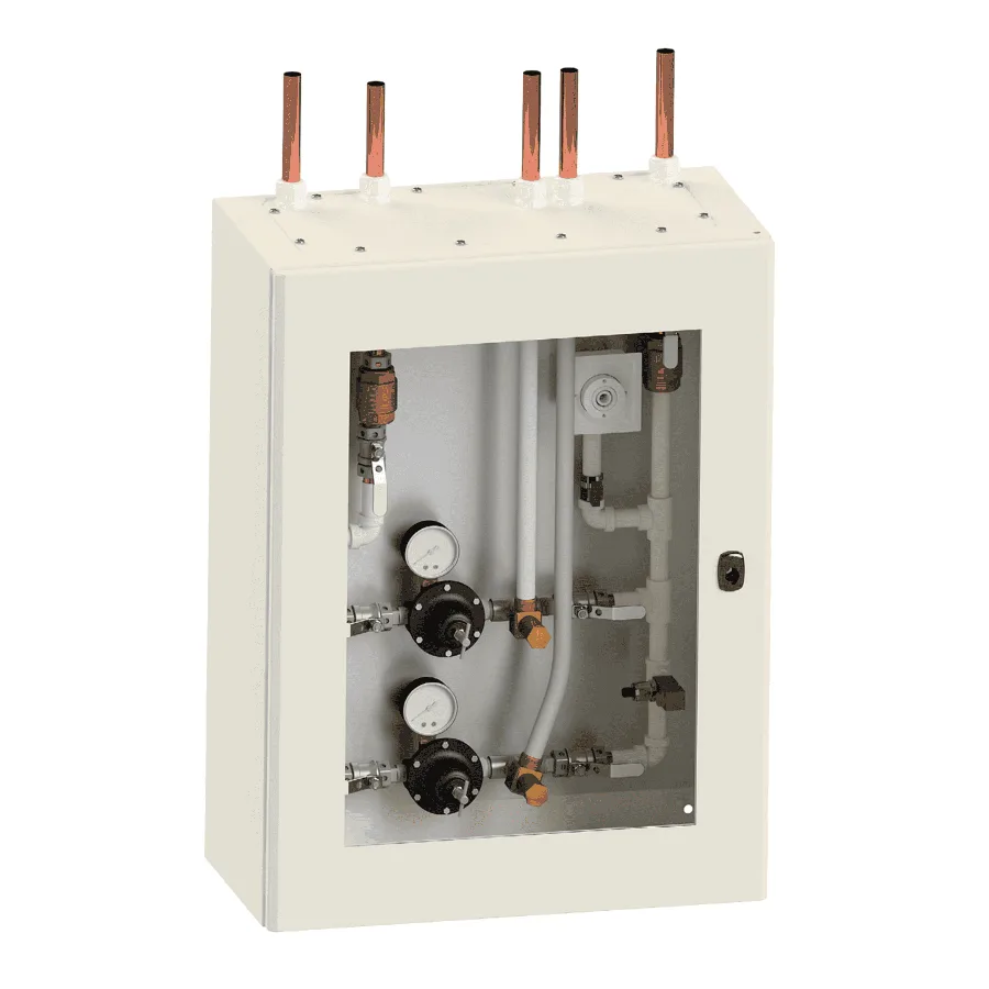 لوحة تحكم خزان VIE — مصادر الغاز والمحطات